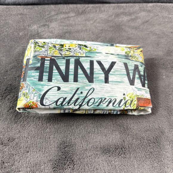 Johnny Was California Reusable Nylon Tote Shopping Bag Italian Scene Floral Fun - Picture 6 of 7